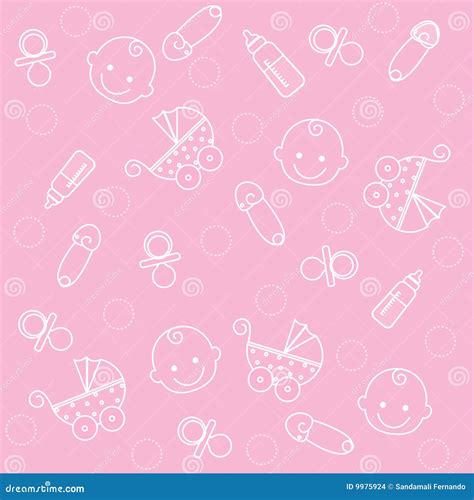 Baby girl background stock vector. Illustration of announcement - 9975924