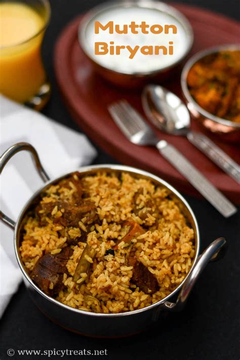 Spicy Treats: Mutton Biryani Recipe | South Indian Style Mutton Biryani ...