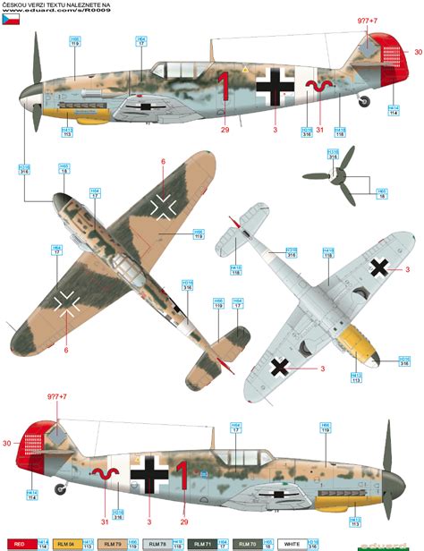 Here is the Messerschmitt Bf 109G-2/Trop JG 27 Camouflage Color Profile ...