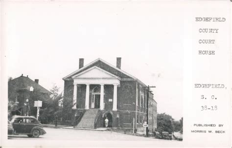 Edgefield County Court House South Carolina Postcard