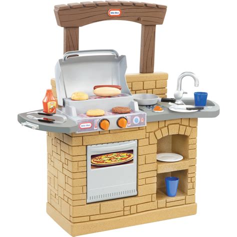 Little Tikes Cook 'n Play Outdoor BBQ Grill 12-Piece Plastic Outdoor ...