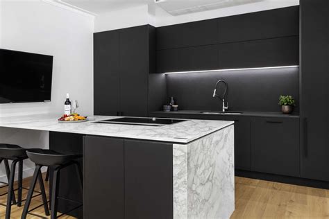 Matte Black Kitchen Design, Willoughby | Premier Kitchens