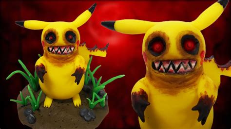 Creepypasta PIKACHU.EXE Tutorial Polymer Clay Porcelana Fría Plastilina ...