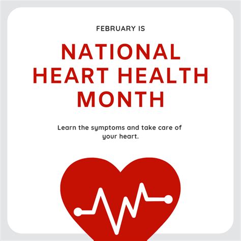 February is National Heart Health Month. Take care of YOUR heart ...