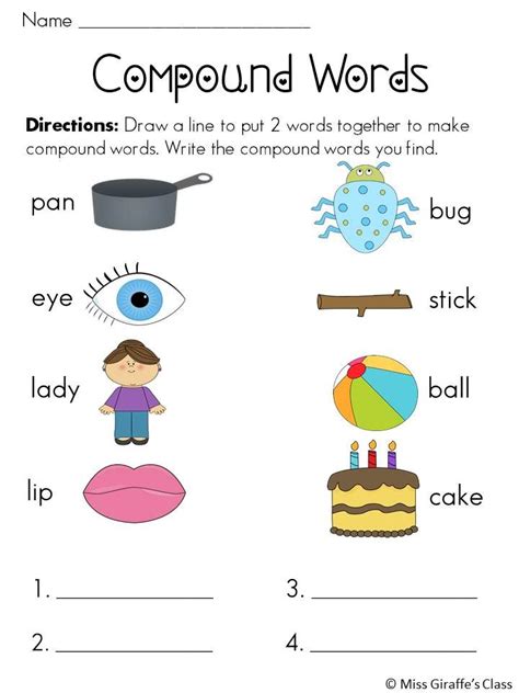 Compound Words Worksheets and Activities Mega Pack | Compound words ...