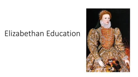 Early Elizabethan England 1558-88 - Elizabethan Education - YouTube