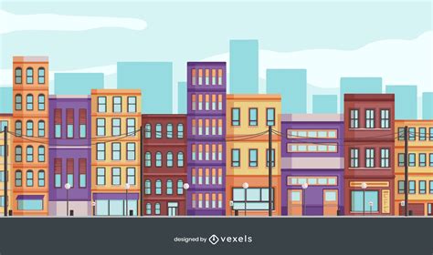 Buildings City Illustration Design Vector Download