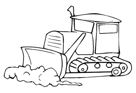 Bulldozer Coloring Page For Kids Bulldozer Coloring Page For Kids ...