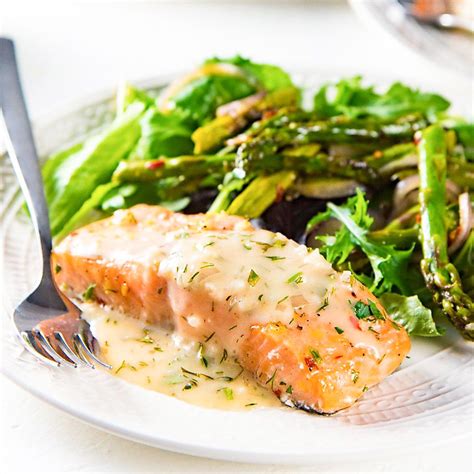 Buttery Lemon Slow Roasted Salmon with Lemon Butter Sauce - Perfectly cooked, juicy slow roasted ...