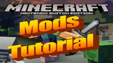 Tutorial mods (Addons) Minecraft Nintendo Switch desde Android - YouTube