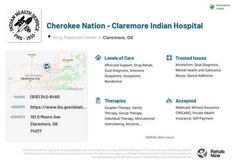 Cherokee Nation - Claremore Indian Hospital • Rehab in OK