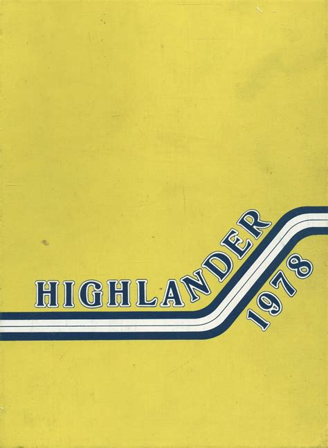 1978 yearbook from Highland Park High School from Dallas, Texas for sale