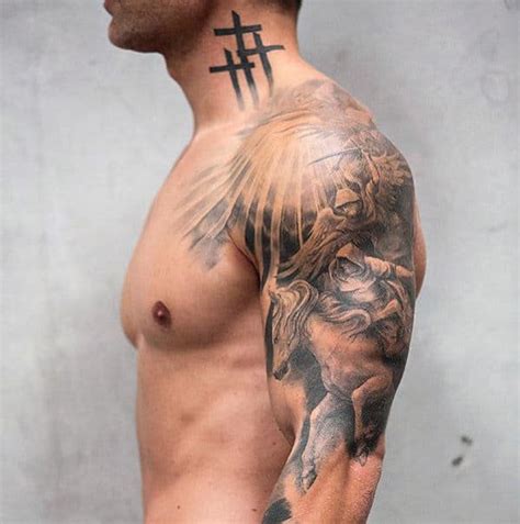 Top 40 Best Neck Tattoos For Men - Manly Designs And Ideas