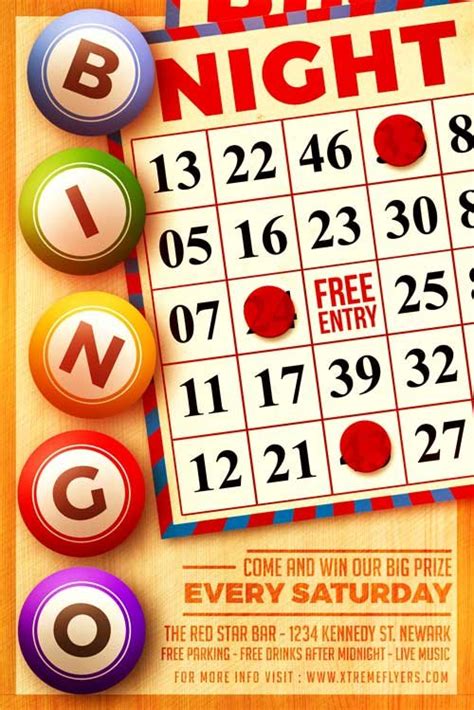Bingo Night Flyer Template Download - XtremeFlyers