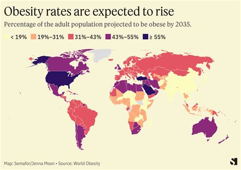 The global obesity crisis explained in three maps | Semafor