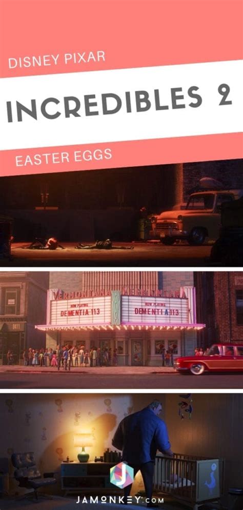 All of Disney Pixar Incredibles 2 Easter Eggs - JaMonkey