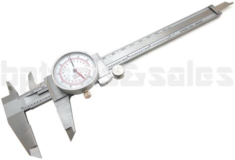 Stainless Steel 6"/150mm Dual Readings Dial Caliper METRIC SAE Standard ...