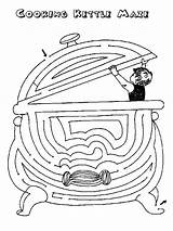 Cooking Kettle Maze sketch template