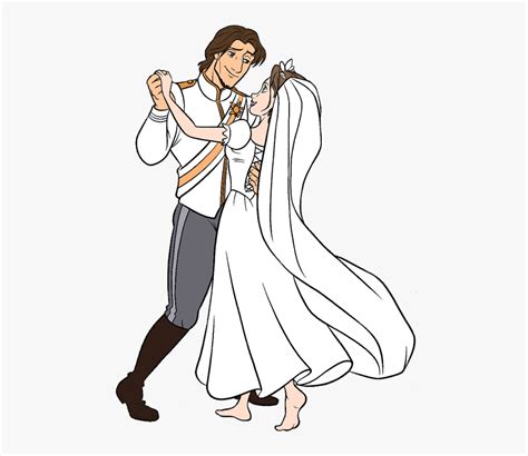 Disney Wedding Clipart Group - Rapunzel And Flynn Png, Transparent Png , Transparent Png Image ...