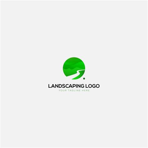 Premium Vector | Green landscaping natural and abstract logo