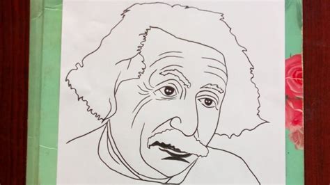 How to draw Albert Einstein || Easy Drawing of Albert Einstein Crafts ...