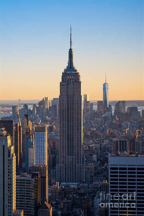 Empire State Building Sunset Photograph by Michael Ver Sprill - Fine ...