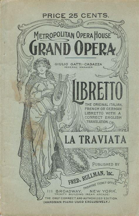 La Traviata libretto (The Lost One) by Giuseppe (music by) Verdi - Paperback - from Worldwide ...