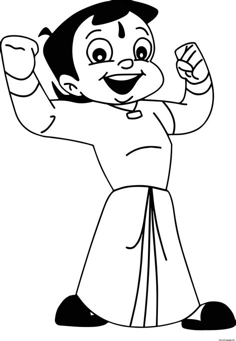 Super Chhota Bheem Coloring Pages Printable