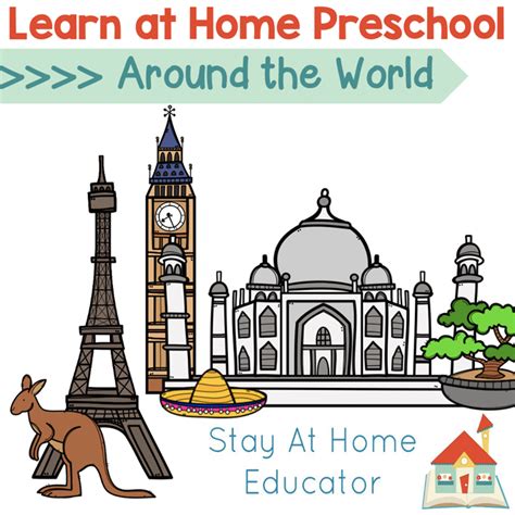 Free Preschool Lesson Plans for Around the World Theme - Stay At Home ...