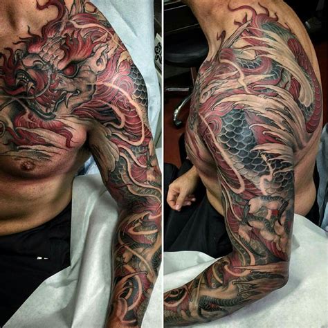 Master Mike InkFiendArt | Tatoo dragao oriental, Tatuagem da yakuza, Braço preenchido tatuagem