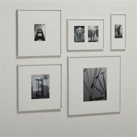 Gallery White Picture Frame with White Mat 11"x14" | CB2 | White ...