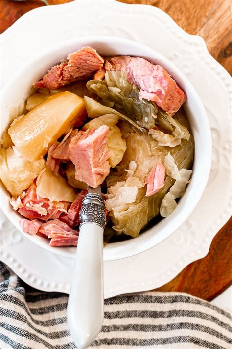 Instant Pot Ham and Cabbage - The How-To Home