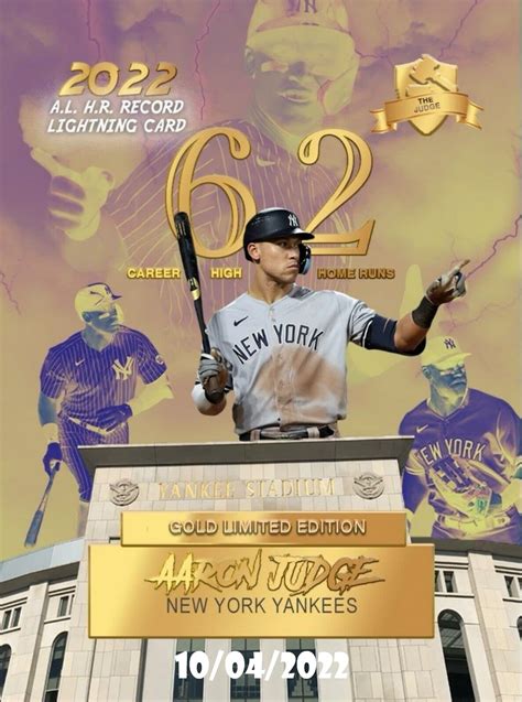 Ultimate Aaron Judge Home Run Record Cards (FREE SHIPPING) - kraftsurgical.com