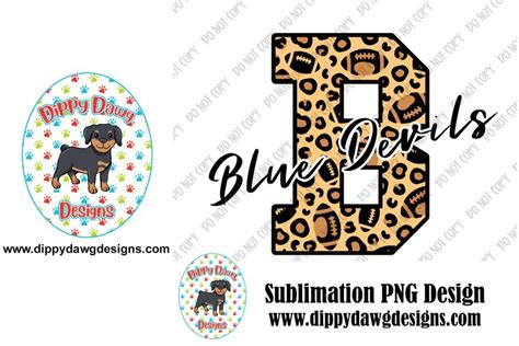 Blue Devils Football PNG Design (2196845)