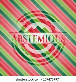 Abstemious Christmas Colors Emblem Vector Illustration Stock Vector (Royalty Free) 1394787974 ...