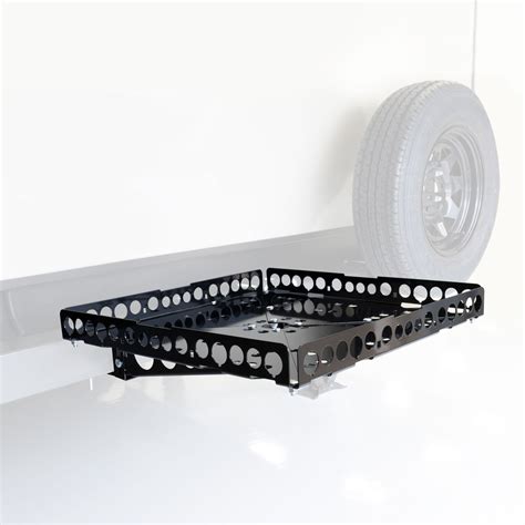 GennyGo® RevX2 RV Bumper-Mounted Generator Cargo Carrier Tray Kit (Aluminum) Mount-n-Lock ...