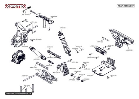 Arrma Granite Exploded View