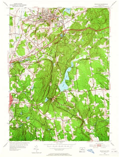 Rockville, CT (1953, 24000-Scale) Map by United States Geological Survey | Avenza Maps