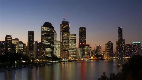 Brisbane Skyline At Dusk - backiee