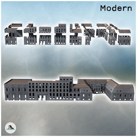 Reich Chancellery and surrounding buildings including Reichskanzlei (Berlin Germany) - Wargaming3D