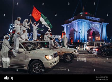 The UAE National Day parade outside of the Emirates Palace Stock Photo ...