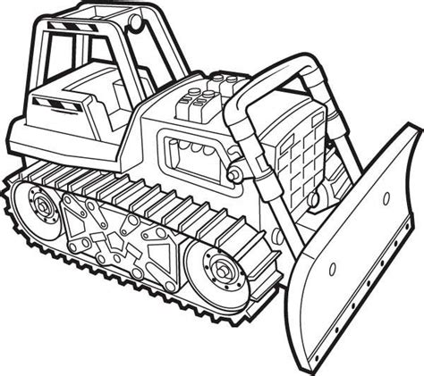 A Working Bulldozer Coloring Page : Coloring Sun Elsa Coloring Pages, Bear Coloring Pages ...