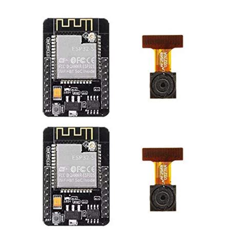 Xiuxin 2 Pack ESP32-CAM WiFi Bluetooth Camera Module evelopment Board ESP32 with Camera Module ...