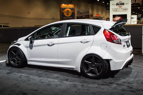 Distinct Custom Body Kit on White Ford Fiesta — CARiD.com Gallery