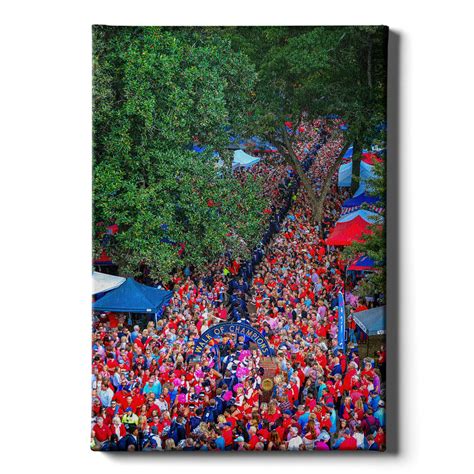 Ole Miss Rebels-Walk of Champions from New Student Union-College Wall Art - Rebel Wall Art