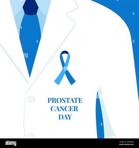 Prostate cancer awareness day ribbon cartoon illustration Stock Vector ...