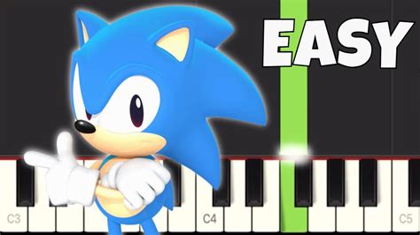 Sonic the Hedgehog - Green Hill Zone Theme - EASY Piano Tutorial - YouTube