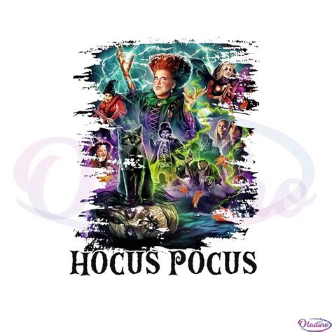 Halloween Hocus Pocus Sandra Sisters Witch PNG Sublimation Design