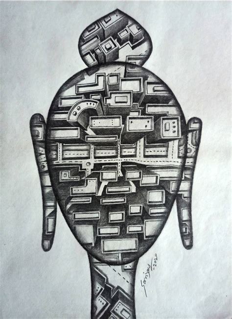 PEACEFUL CITY Drawing by Sanjay kumar mochi | Saatchi Art