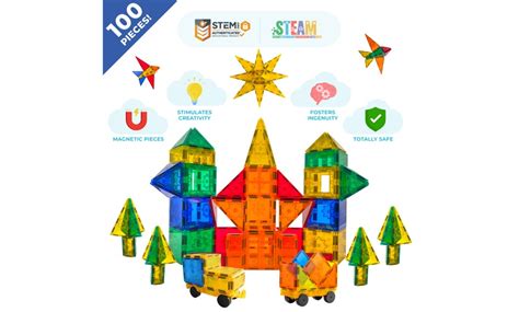 Tytan Magnetic Tiles and Building Blocks (100-Piece Set) | Groupon